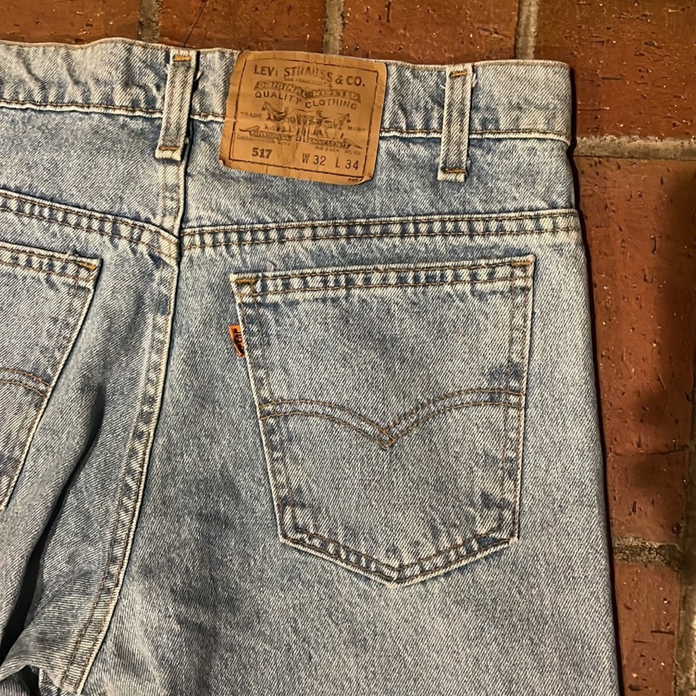 Vintage Orange Tab Levi's Light Blue Denim Jeans
